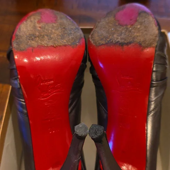 Silver Louboutin Jenny Heels, 36.5 - Picture 8 of 9